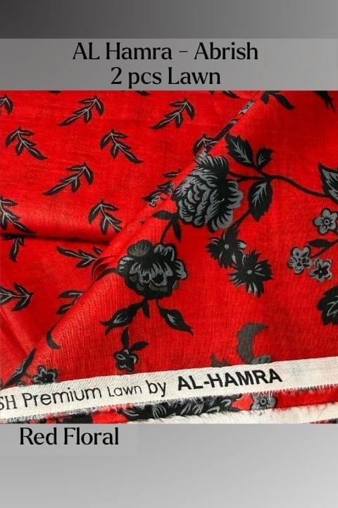 Al Hamra - Abrish Premium 2 Piece Lawn - Image 2
